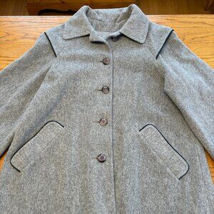 Vintage M.G. Kinsler Wool Peacoat, Gray, Women's Extra Large, American Made